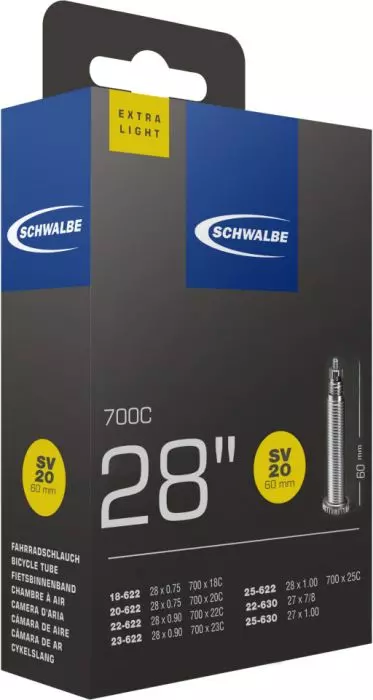 Continental Schlauch Compact 24 Hermetic Plus 27/28x0.75-1.00 18/25-622/630 SV 60mm
