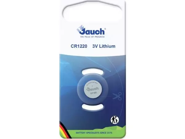 Batterie Jauch Knopfzelle CR1220, Lithium, 3,0 V, 40 mAh