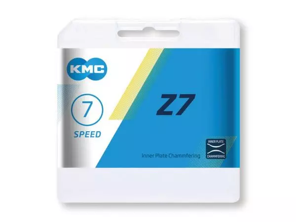 Schaltungskette KMC Z7 grau/braun 1/2" x 3/32", 114 Glieder,7,3mm, 7-fach