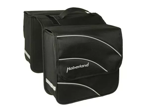 Haberland Doppeltasche Kim M 24" schwarz, 28x28x11cm, 18ltr