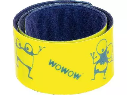 Reflexband Wowow Goyo gelb, 38x3cm, Kinder, 2 Stück