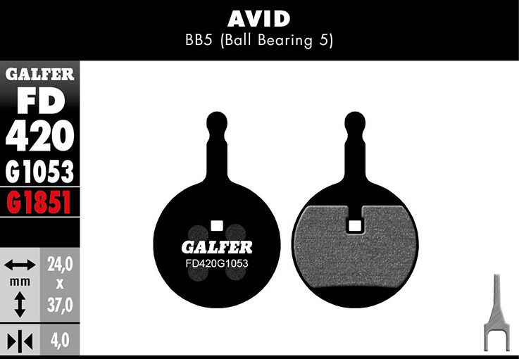 Galfer Bremsbelag Standard, AVID - BB5 (Ball Bearing 5)