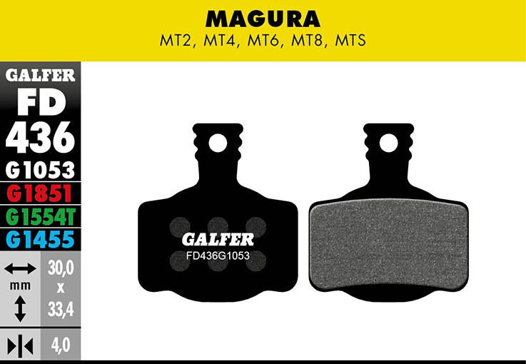 Galfer Bremsbelag Standard, MAGURA –MT2, MT4, MT6, MT8, MTS, H11
