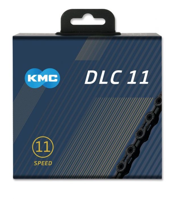 Schaltungskette KMC DLC 11 schwarz 1/2" x 11/128", 118 Glieder,5,65mm,11-f.