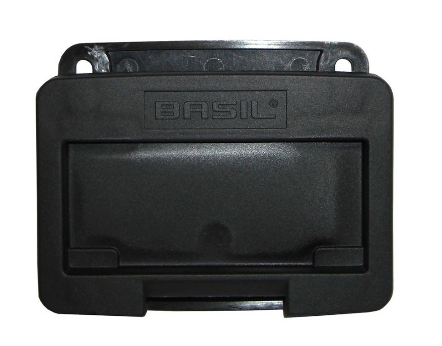 Basil Adapterplatte für VR-Körbe schwarz, auch für Klickfix-Halter geeignet