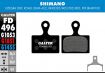 Galfer Bremsbelag Standard, SHIMANO - Ultegra Disc Road, Dura Ace, BR-RS305/405/