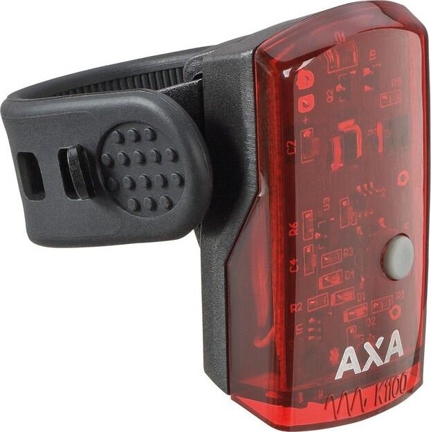 LED Akku-Rücklicht AXA 1-LED, schwarz inkl. USB Kabel