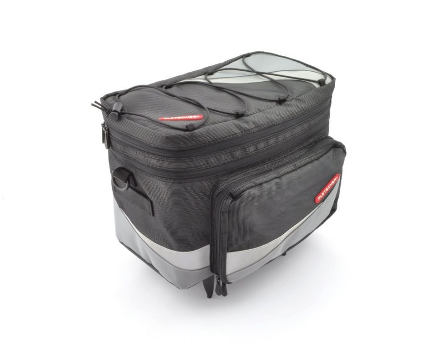 Pletscher Gepäckträgertasche Basilea schwarz/grau, für Pletscher System-Gepäckträger