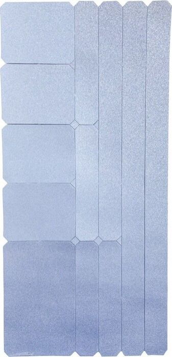 Reflektierende 3M Sticker Wowow verschiedene Größe, grau, 8,5x18 cm