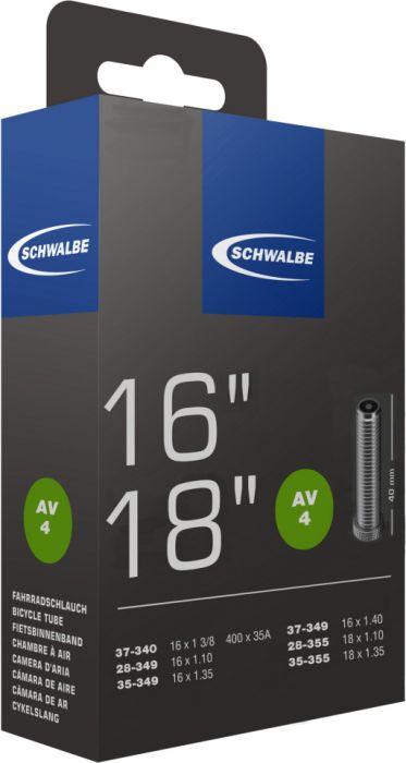 Schwalbe Schlauch AV 4 16/18x1 1/8-1 3/8" 28/37-340/355 AV 40mm