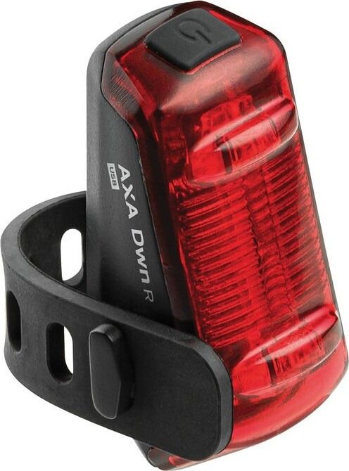 LED Akku-Rücklicht AXA DWN Basic, schwarz, inkl. USB Kabel, mit Schalter
