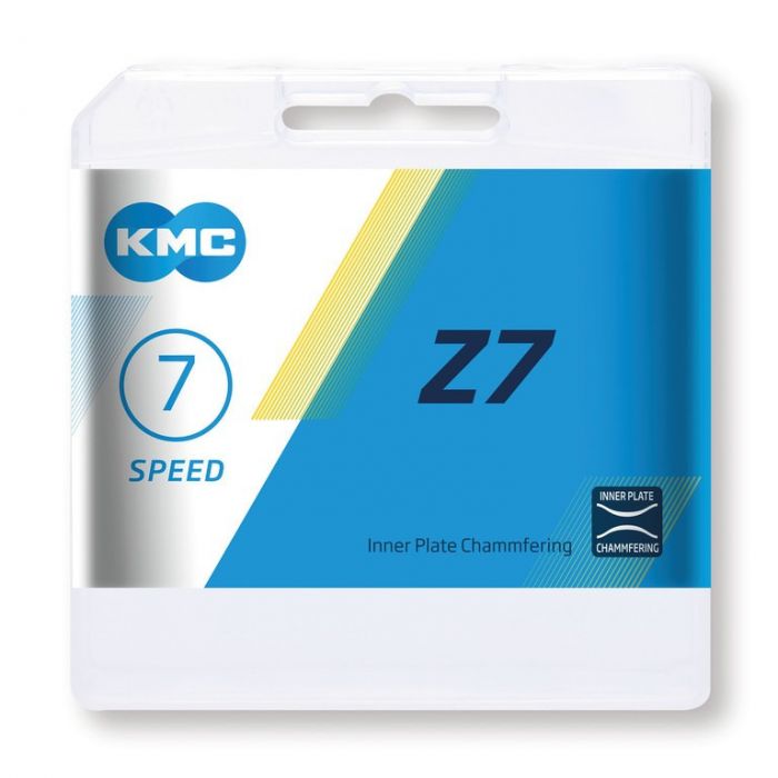 Schaltungskette KMC Z7 grau/braun 1/2" x 3/32", 114 Glieder,7,3mm, 7-fach