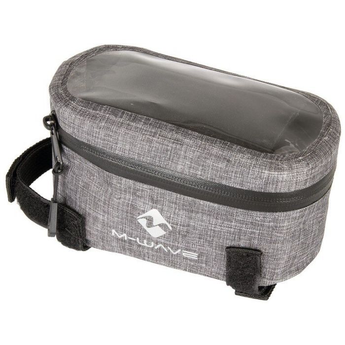 M-Wave Oberrohrtasche Suburban Top grau, ca. 18,5x9,5x8,5cm