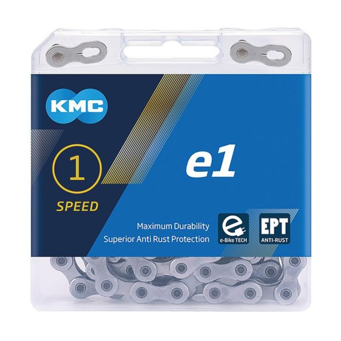 Kette KMC e1 EPT für Nabenschaltung 1/2 x 3/32", schmal, 110 Glieder, silber