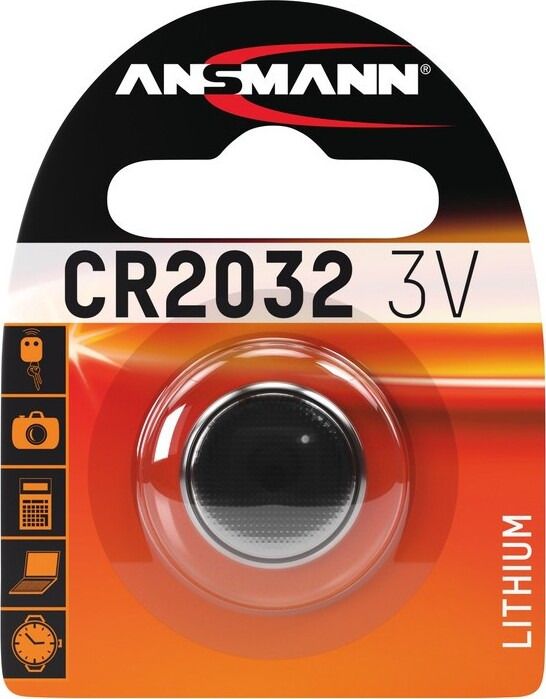 Batterie Ansmann Knopfzelle CR2032, Lithium, 3V