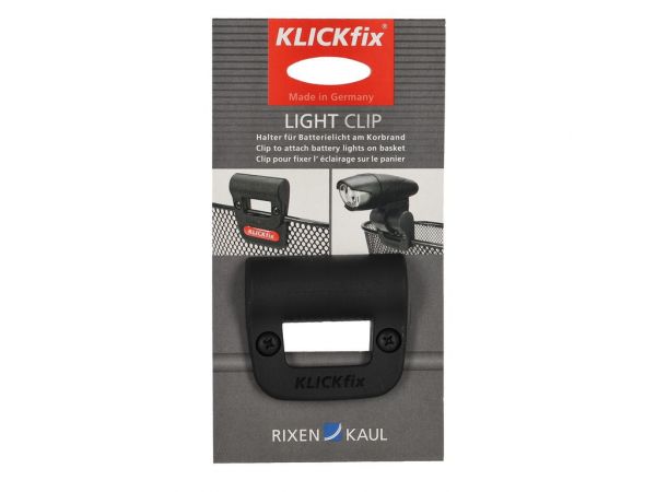 Klickfix Zubehörhalter Light Clip schwarz, für Körbe, Ø 24mm, ca. 25g