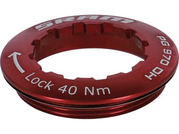 SRAM Kassetten-Abschlußring Kassetten Lockring 11T, rot, Aluminium, für PG-970 DH 