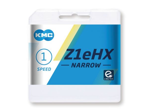 Kette KMC Z1eHX Narrow Silber 1/2" x 3/32", 112 Glieder, 7,8mm        