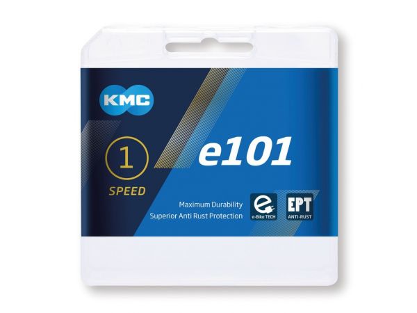 Kette KMC e101 EPT Nabenschaltung 1/2" x 1/8", breit, 112 Glieder         