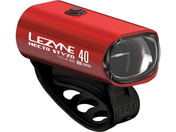 Lezyne LED Vorderlicht Hecto Drive 40 StVZO rot-glänzend