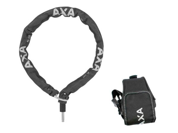 Einsteckkette Axa RLC 100 schwarz Länge 100cm, sw, inkl. Outdoortasche