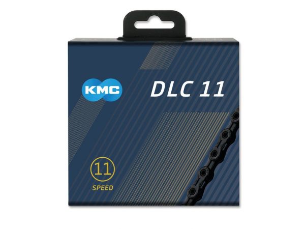 Schaltungskette KMC DLC 11 schwarz 1/2" x 11/128", 118 Glieder,5,65mm,11-f.