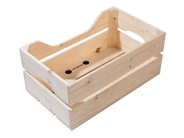 Racktime Holzbox Woodpacker 49x24,1x29,5cm, natur, 25ltr