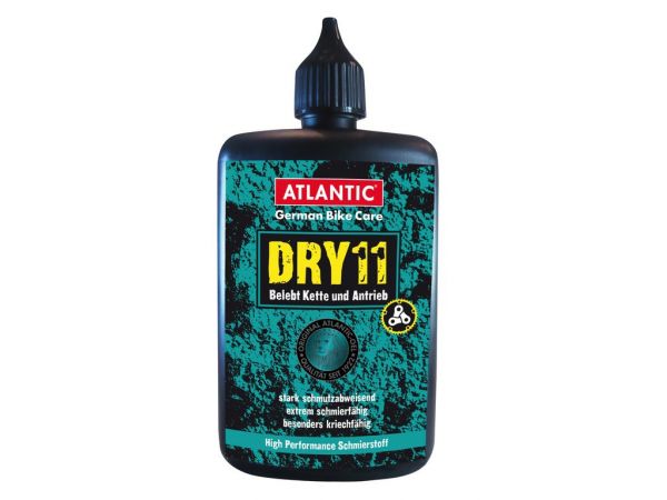 Kettenschmierung Atlantic DRY11 125ml, Ovalflasche, mit Spritzeinsatz