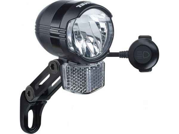 LED-Scheinwerfer Shiny FL Büchel, m. Halter ca.60/100 Lux E-Bike Version