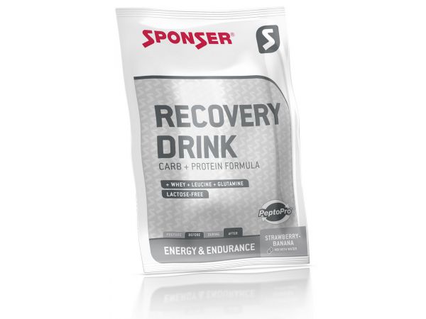 Sponser Recovery Drink Instantpulver Erdbeer/Banane, 60 g Beutel