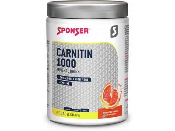 Sponser Carnitin 1000 Mineral Drink Light Blutorange, 400 g Dose, Pulver