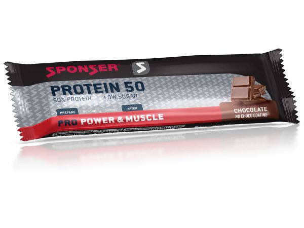 Sponser Pro Protein 50 Bar Schokolade, 70 g Riegel