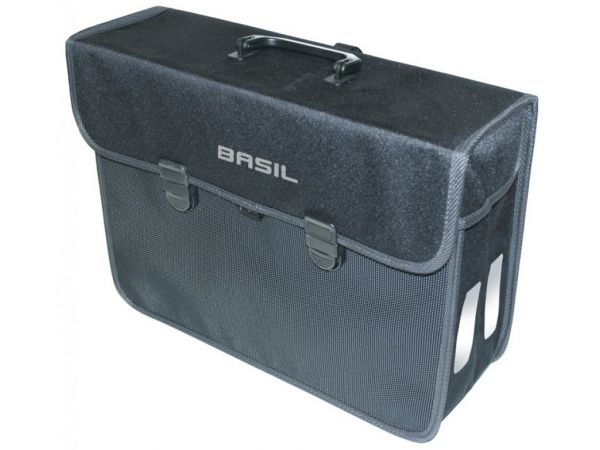 Basil Einzelpacktasche Malaga XL schwarz, 40x16x31cm, 17ltr