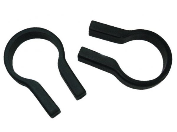 Klickfix Schellen für Lenkeradapter schwarz, 31,8mm, paarweise