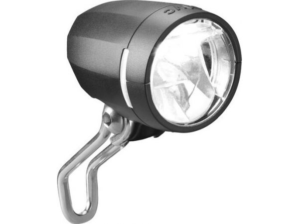 LED-Scheinwerfer Busch & Müller IQ Myc N plus, 50 Lux schwarz mit Standlicht