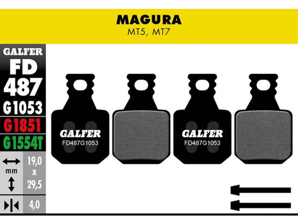Galfer Standard Bremsbeläge Magura MT2/MT4/MT6/MT8/MTS/CAMPAGNOLO