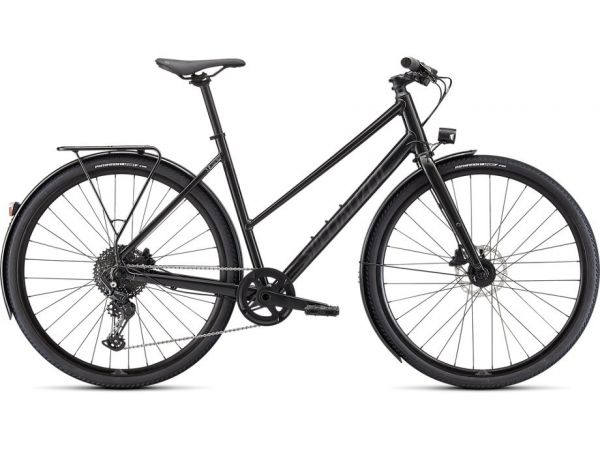 Specialized Sirrus X 3.0 Step-Through EQ Gloss Nearly Black / Black Reflective | e-bikes4you.com