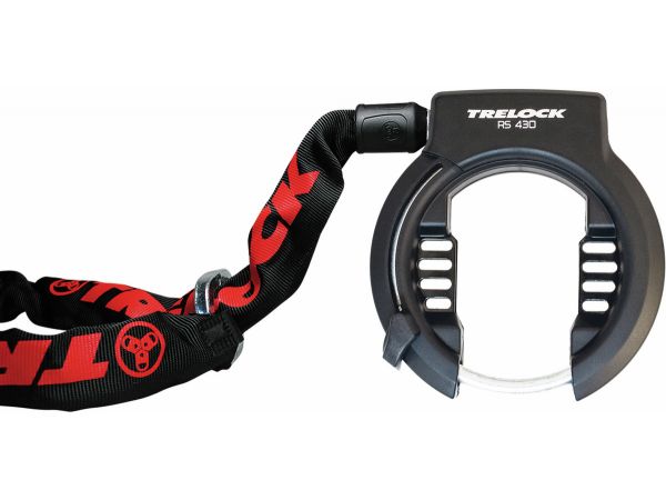 Trelock RS 430 / ZR 355 Rahmenschloss/Anschließkette Set mit Tasche und Befestigungsmaterial