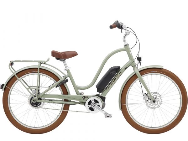 Townie Go! 5i EQ Step-Thru Green Tea | e-bikes4you.com