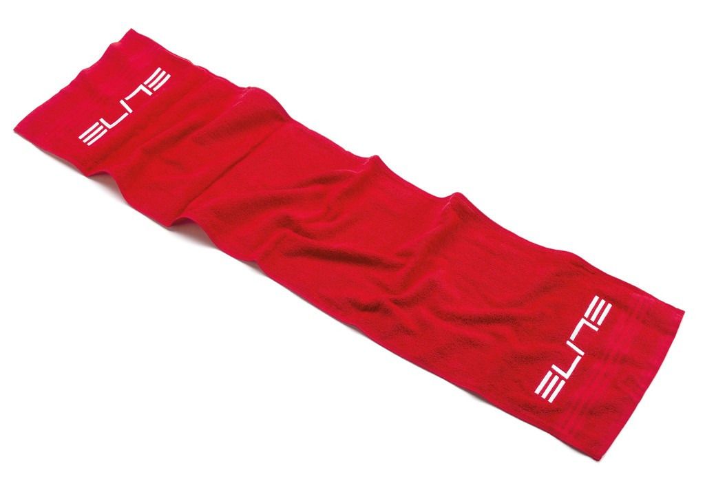 Elite Handtuch Zugaman 1300x300cm, rot mit Logo