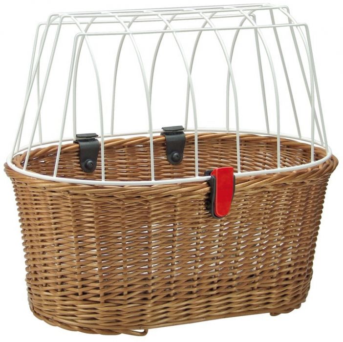 KLICKfix Hundeshopper Doggy Basket braun, 45x52x36 cm, mit Korbklip