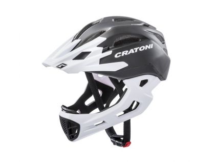 Fahrradhelm Cratoni C-Maniac (Freeride) schwarz/weiß matt, Gr. L/XL (58-61cm)   