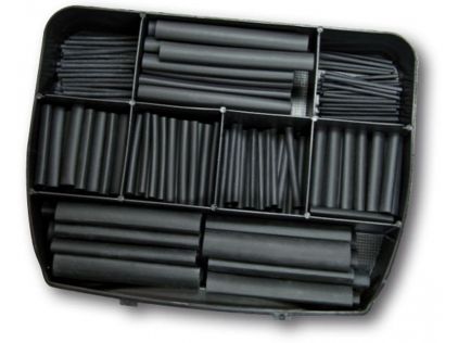 FB-Objekt Schrumpfschlauch Sortiment im Koffer 280 Zuschnitte, sortiert, schwarz
