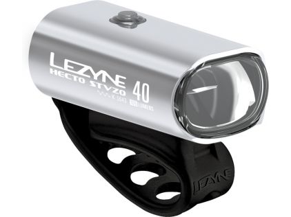 Lezyne LED Vorderlicht Hecto Drive 40 StVZO silber-glänzend