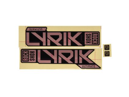 RockShox Gabel DecalKit Lyric Ult.27,5/29" matte Kupferfolie für high Gloss Black
