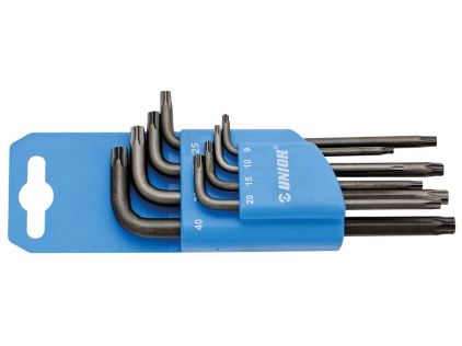 Stiftschlüsselset Unior Innen-TX-Profil Kunststoffclip, TR9-40mm, 220/7TXPH