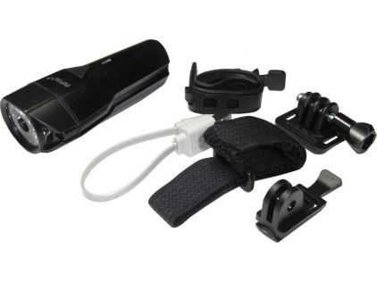 Helmlampe Infini I-264 P Lava 500, schwarz, mit USB-Anschluss, ohne StVZO