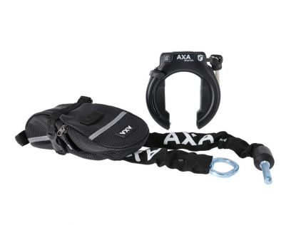 Rahmenschloss Axa Block XXL Set schwarz, inkl ULC 100 und Tasche