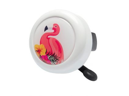 Motivglocke Reich Flamingo weiß, Ø55mm
