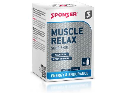 Sponser Muscle Relax Trinkampullen 4x 30 ml, Saure Gurken Geschmack